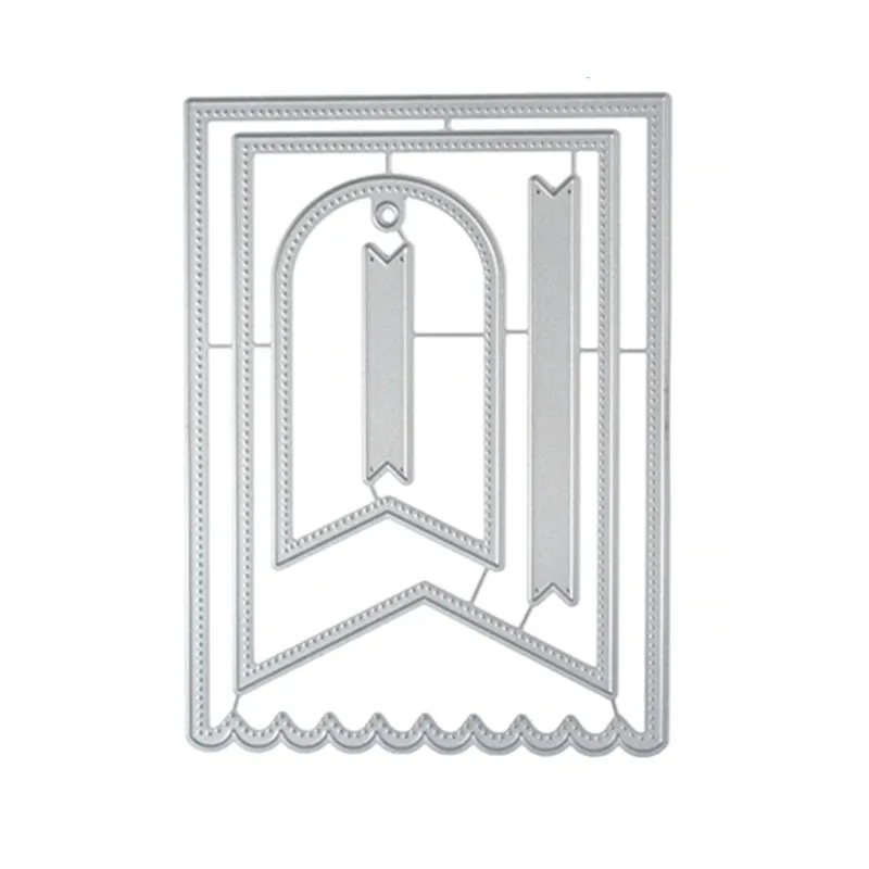 

20193D Girls DIY New Layered Metal Cutting Dies and In Scrapbooking For Paper Making Classic Flags Embossing Frame Card Craft