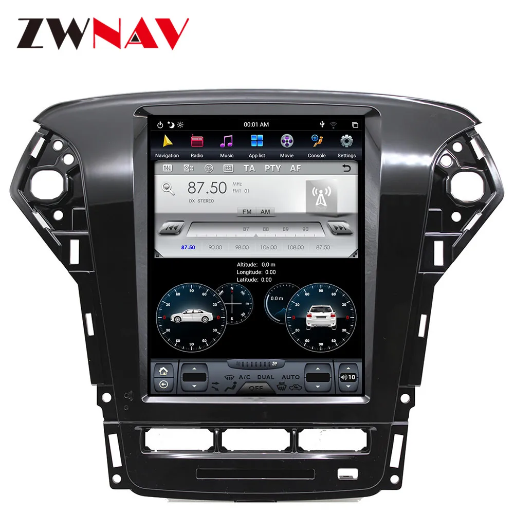 Best Android 9 64+4G Tesla With DSP Carplay Car Multimedia Player Stereo For Ford Mondeo MK4 2011-2013 Auto Radio GPS Navigation 5