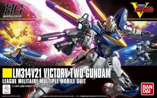 BANDAI GUNDAM HGUC 1/144 LM314V21 два победы V2 Gundam Модель собранная аниме фигурка игрушки