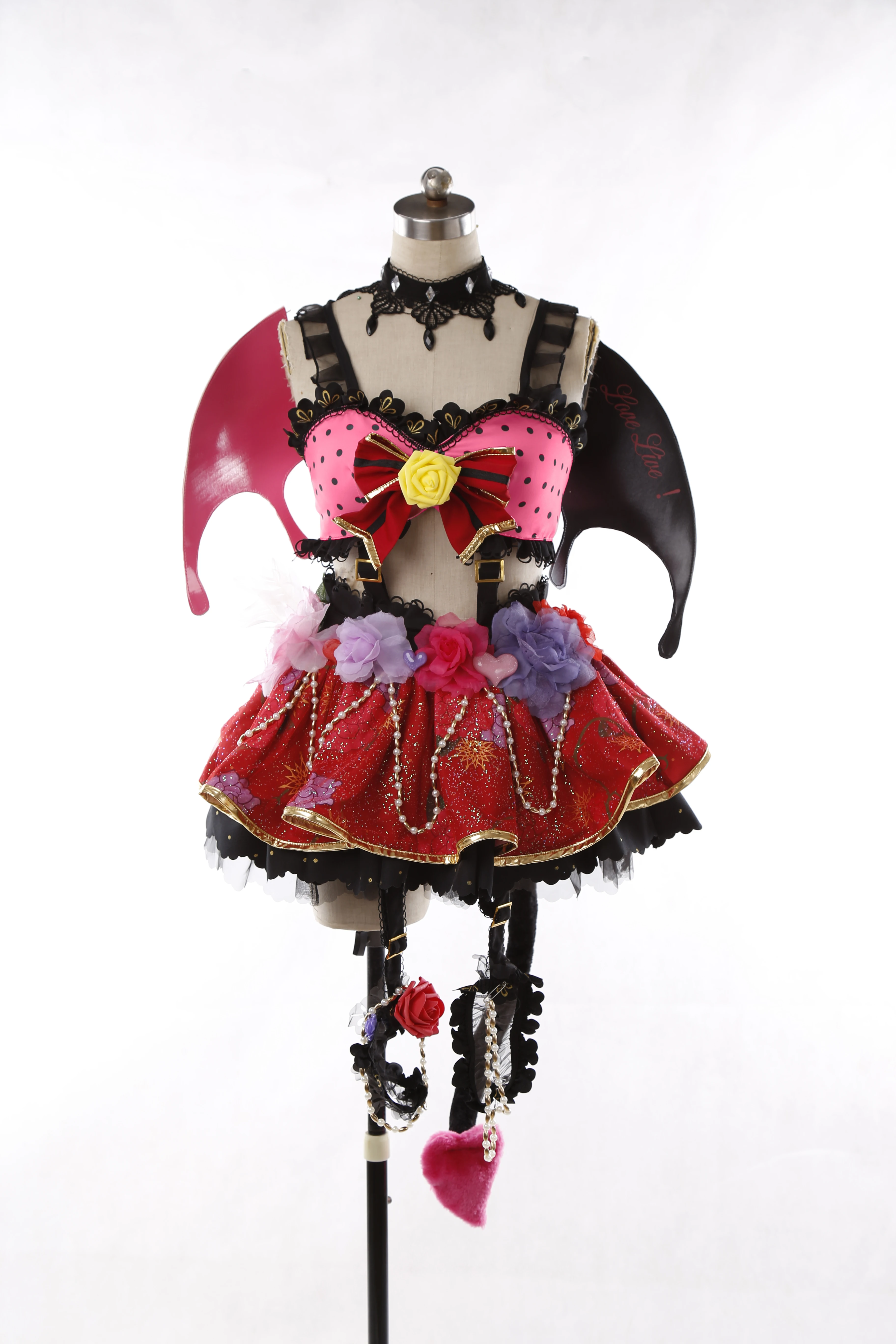 

Anime cosplay Love live ayase eli devil dress halloween cosplay costume lolita dress wing tail full sets A