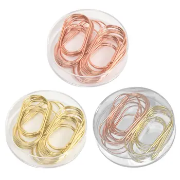 

20pcs 50mm Metal Paper Clips Wide Photo Letter Binder Clip Bookmarks School Supplies Stationery Office Accessories