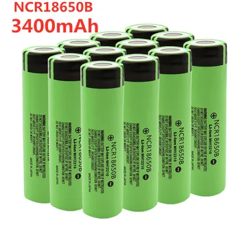 

100% New Original NCR18650B 3.7V 3400mAh 18650 rechargeable lithium battery for flashlight batterie