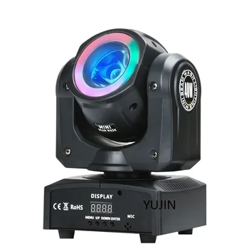 

6PCS/LOT Mini 60w led moving head rgbw 4-in-1 beam light for nightclub