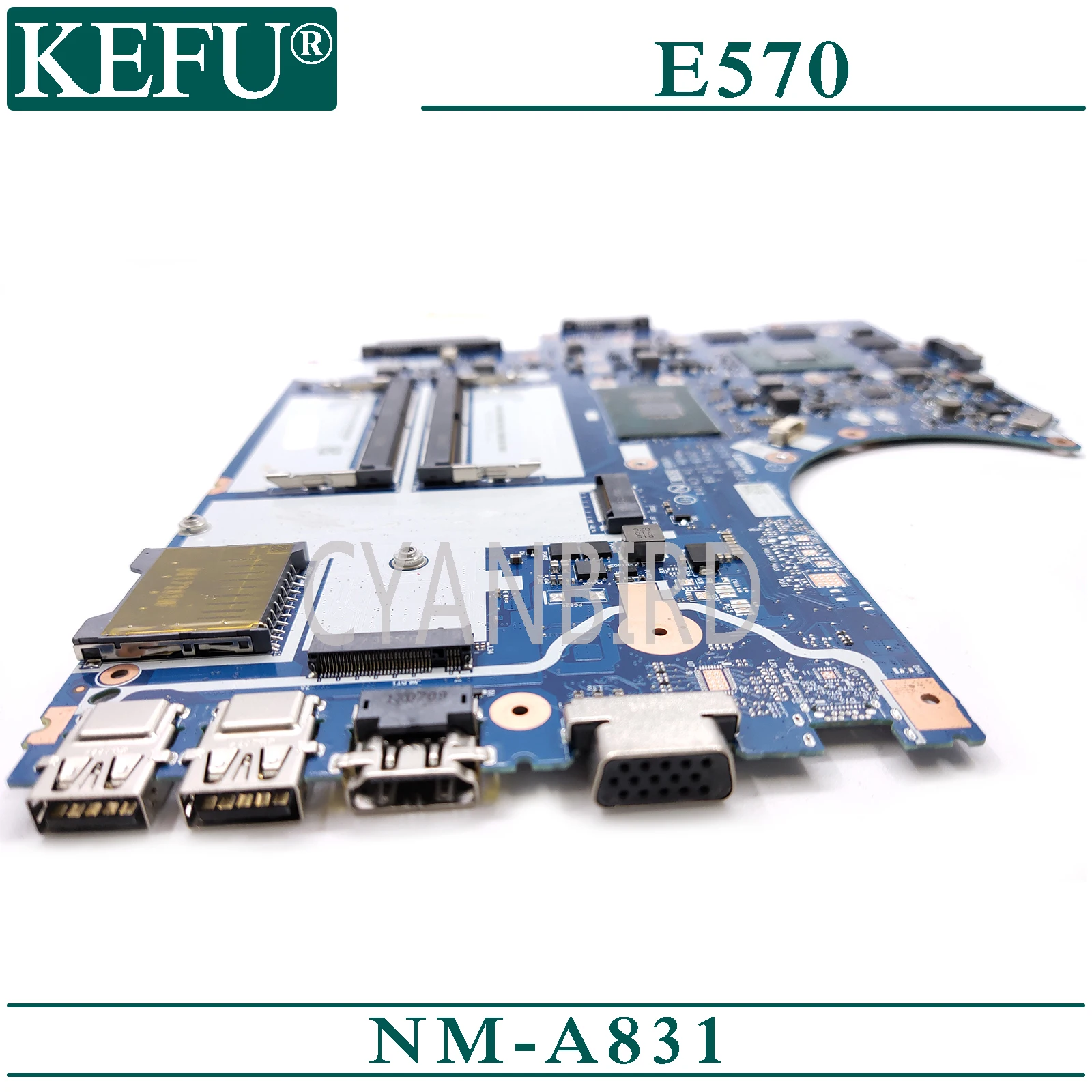 KEFU NM-A831 original mainboard for Lenovo ThinkPad E570 with I5-7200U GTX950M Laptop motherboard KEFU NM-A831 original mainboard for Lenovo ThinkPad E570 with I5-7200U GTX950M Laptop motherboard