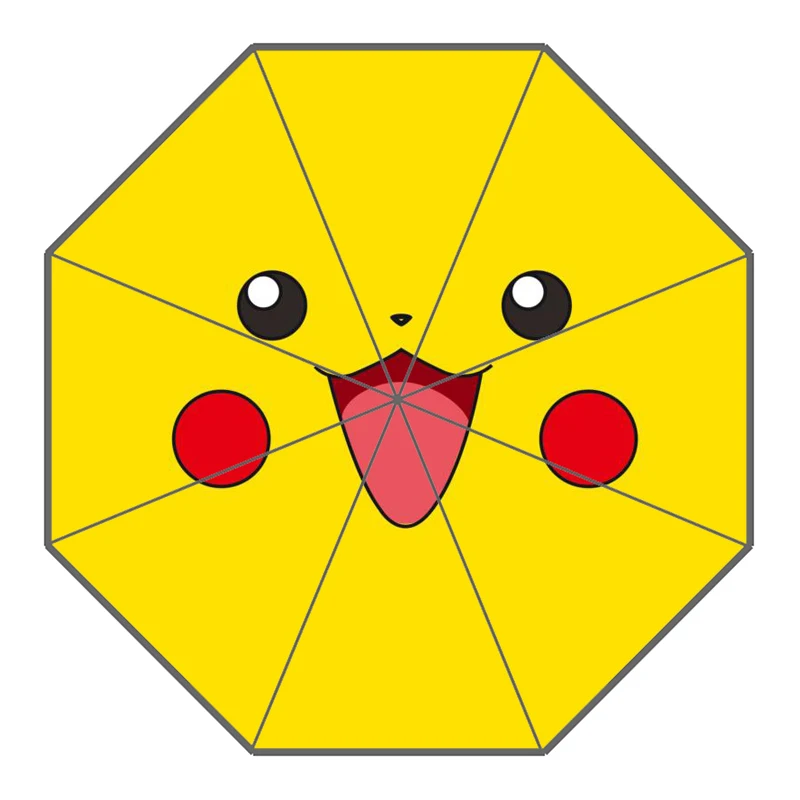 P# Pikachu Pokemon Зонт с индивидуальным принтом складной зонт от солнца и дождя для путешествий неавтоматический декоративный зонт высокого качества - Цвет: 25