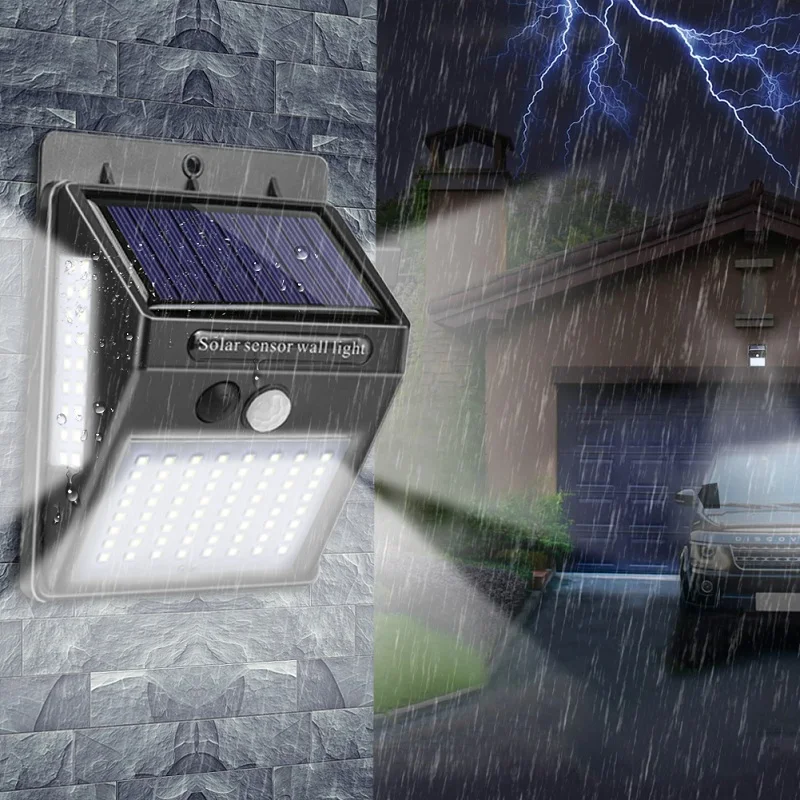 

LED Night Light with Motion Sensor Nightlight Solar Battery Powered Lamp Waterproof Wall Light for Garden Decoration