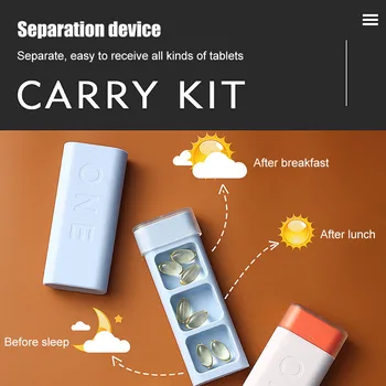 

Pill Box Mini 3 Grids Medicine Tablet One Day Pillbox Case Container Travel Pill Box Holder Daily Medicine Storage Organizer