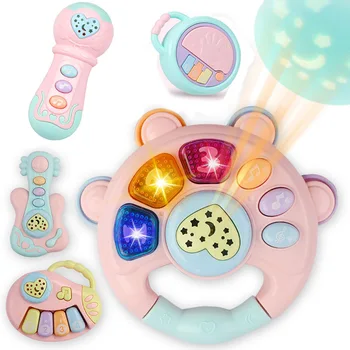 

Baby Rattles Toys Newborn Hand Bells Baby Toys 0-12 Months Infant Digital Graphic Cognition Early Educational Toys for Toddlers