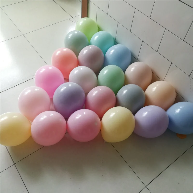 10 шт., 5 дюймов, 10 дюймов, 12 дюймов, разноцветные пастельные шары, Круглый, из латекса, гелиевые шары для дня рождения