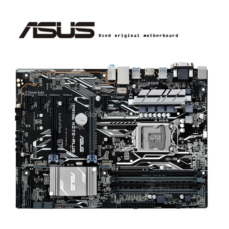 Используется оригинал для Asus PRIME H270 PLUS DDR4 разъем LGA 1151 Настольный USB2.0 USB3.0