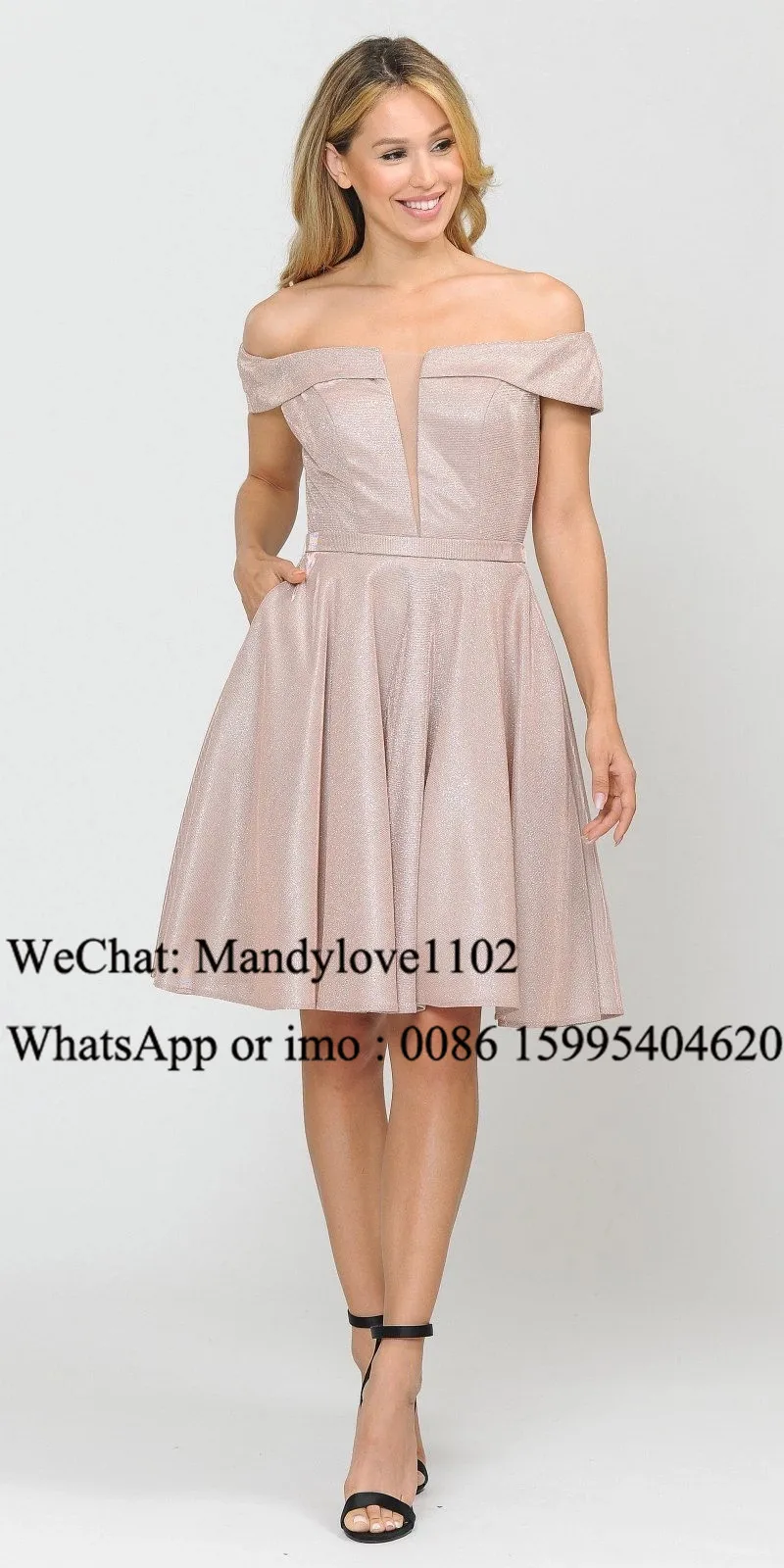 Mbcullyd Off Shoulder Short Prom Dresses For Women Newest Backless Cocktail Party Gowns A-line Knee Length robe de soiree