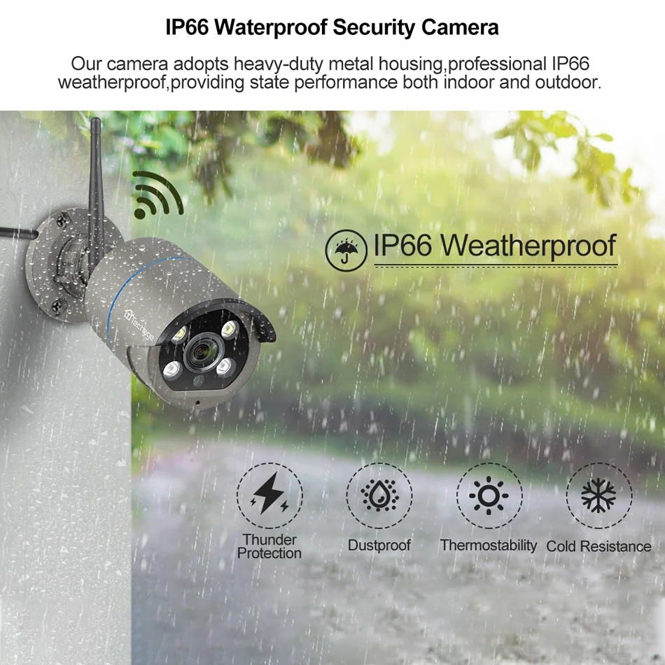 Techage Беспроводная IP камера 1080P обнаружение движения человека двухстороннее аудио
