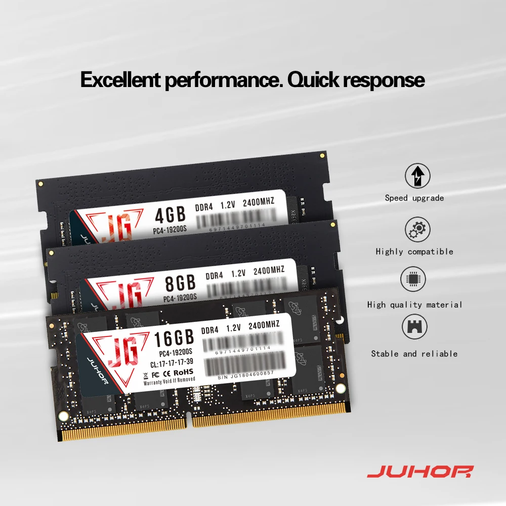 JUHOR оперативная Память DDR4 8 Гб ноутбук 2400 МГц память 8 Гб DDR 4 память оперативная память 16 Гб 1,2 в ноутбук ПК Память для ноутбука