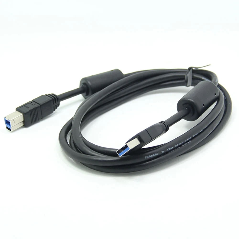 

Original dual magnetic ring USB 3.0 A to B data cable for monitor printer printing cable photo machine 1.8m For HP For Dell