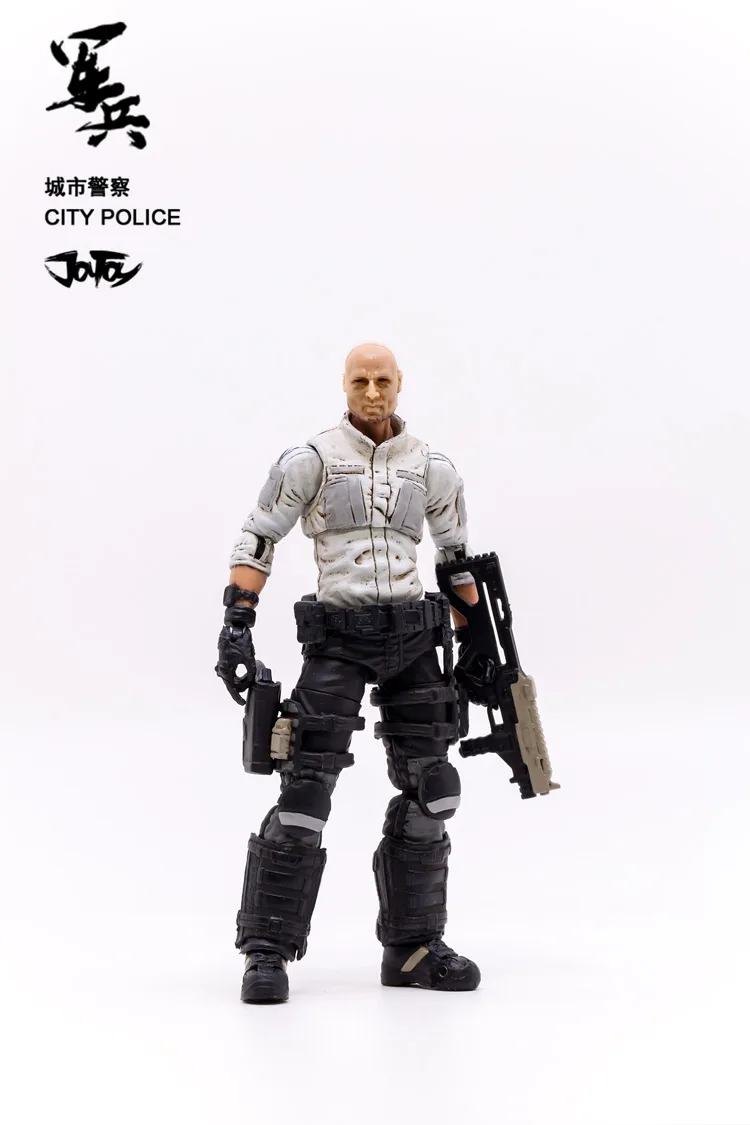5 шт./компл. 1/18 JOYTOY высокое моделирование военная модель фигурку город полицейская Для мужчин Солдат Рисунок игрушки куклы коллекция одежды для мальчиков подарки