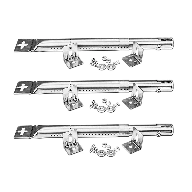 3pcs/set BBQ Gas Grill Universal Replacement Stainless Steel Tube Burners For FirePlus Char-Broil CosmoGrill BBQ Outdoor Tool