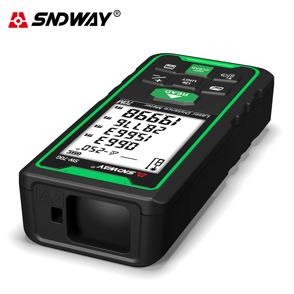 Sndway Green laser rangefinder digital distance meter 50m 70m 100m electronic roulette laser range finder measure lazer Trena Sndway Green laser rangefinder digital distance meter 50m 70m 100m electronic roulette laser range finder measure lazer Trena