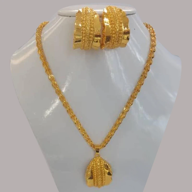 Pendant Necklace Earrings Sets Women 