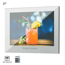Souria 27 inch Full HD 1080P IP66 Multimedia Hidden  TV Vanishing Bathroom Magic Mirror /Waterproof LED Flat Screen