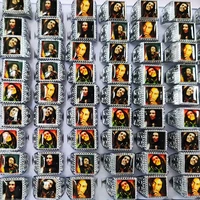 20/ 50pcs Wholesale Mix lot Bob Marley Ring Men's Punk Rocker Silver Plated Alloy Ring Male Party Jewelry Man Gift 2