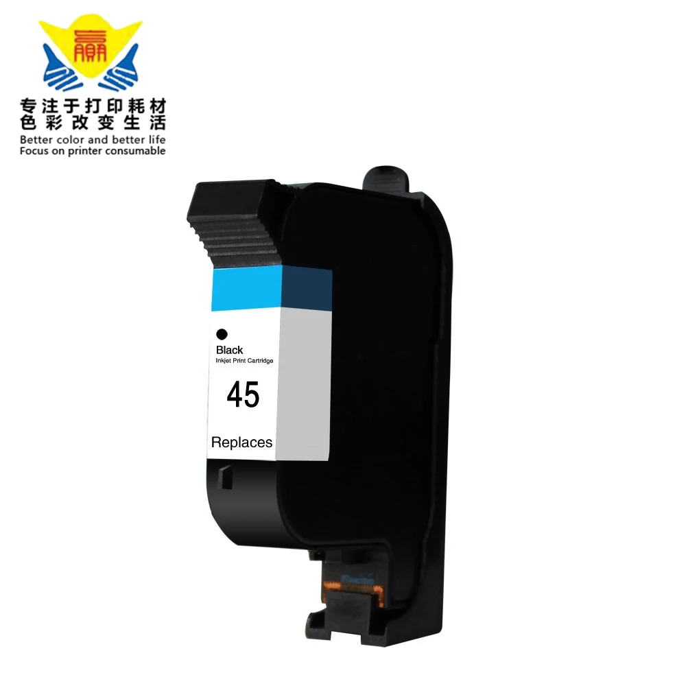 

(2 pieces/lot) Remanufactured ink cartridge hp45 (51645A ) use for Deskjet 820 850 855 870 1120 HPs Deskjet 1120cxi 1220c-p