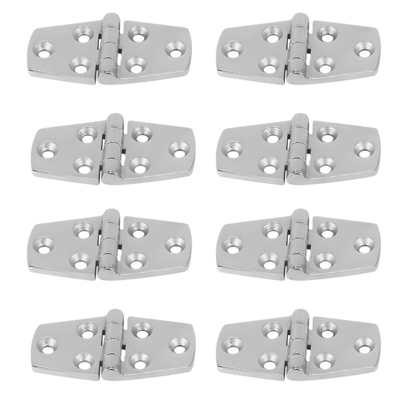 

Hot XD-Marine 8Pieces Stainless Steel Strap Hinge Door Hinge For Marine Boat Yacht 76 X 38 Mm Rafting Boating Accessories