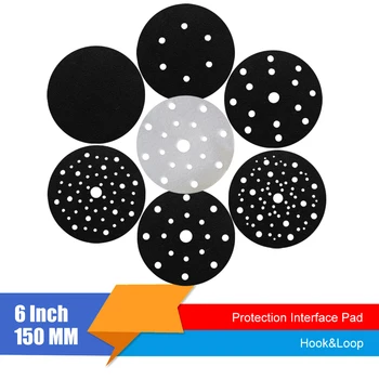 

2PCS 6 Inch(150mm) Ultra-thin Surface Protection Interface Pad for Sanding Pads and Hook&Loop Sanding Discs Thin Sponge