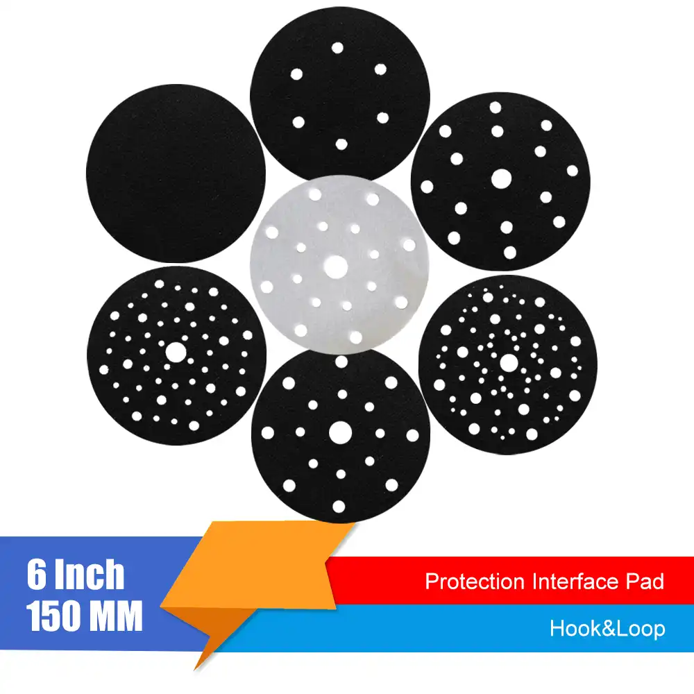 2pc 3 Inch Hook /& Loop Interface Sanding Buffering Pads Set With Soft Foam Discs