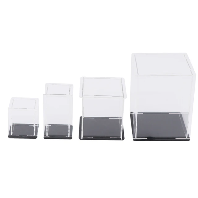 1pc Acrylic Display Case Self-assembly Clear Cube Box UV Dustproof Toy Protection Not Including Other Items Grownups 5