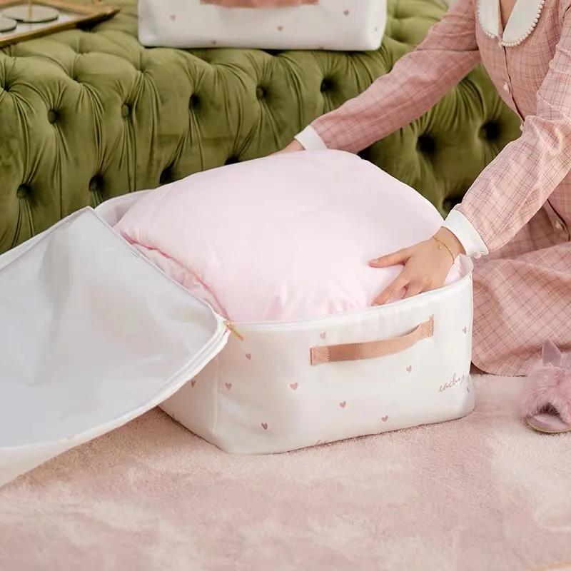 Foldable Storage Bag Organizer For Blankets Cloth Quilt Storage Bag Bolsa Almacenamiento Ropa Closet Organizer Bag Travel Home 3