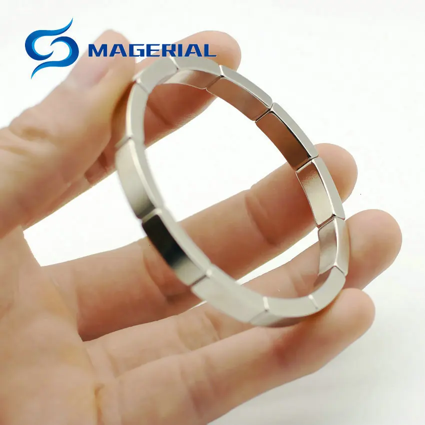 48 шт. NdFeB магнит дуги OD 63.88x55.88x30degx6mm диаметр 64 мм N45H двигатель для генераторов ветряной турбины Неодимовый Постоянный Магнитный
