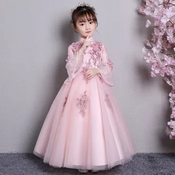 

Girls Elegant Princess Dress For Girls Birthday Party Evening Children clothing Vestido Sukienka Quinceanera