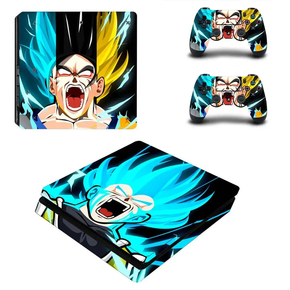 Dragon Ball Super PS4 Slim sticker s Play station 4 кожа Наклейка Обложка для playstation 4 PS4 Slim Consol& контроллер Скины Виниловые - Цвет: P4SQB0045