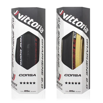 

Vittoria Corsa G + Competição Grafeno 2.0 700x25 Preto Tan 320 TPI Pneu de Bicicleta de Estrada Argumento Decisivo