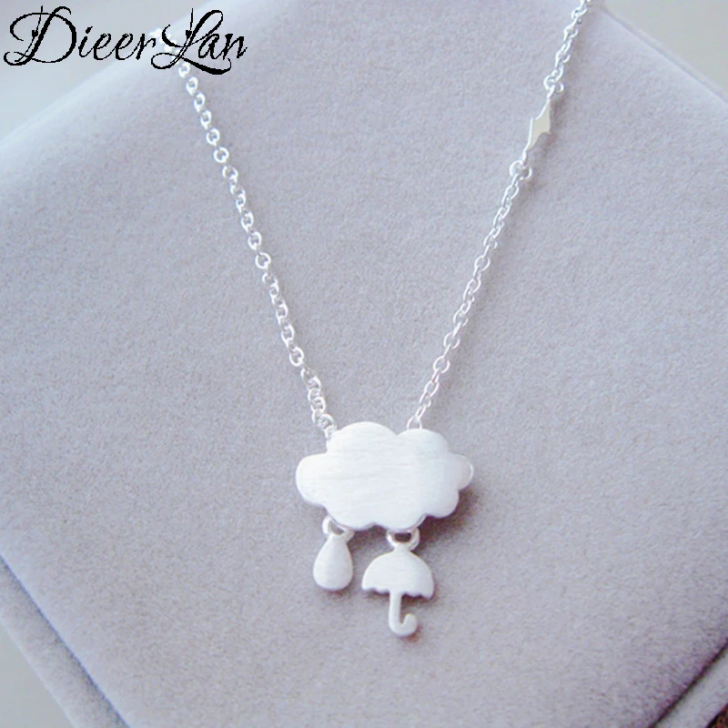

New Trendy 925 Sterling Silver Cloud Tassel Necklaces Pendants for Women Long Necklaces Statement Jewelry Collares 2019