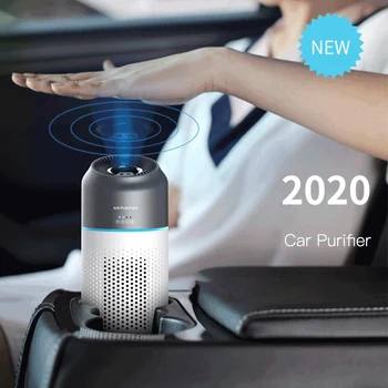 

Car Air Purifier Gesture Induction Switch Portable H13 Filter Negative Ion Purifiers with Spare Filter for Car Home
