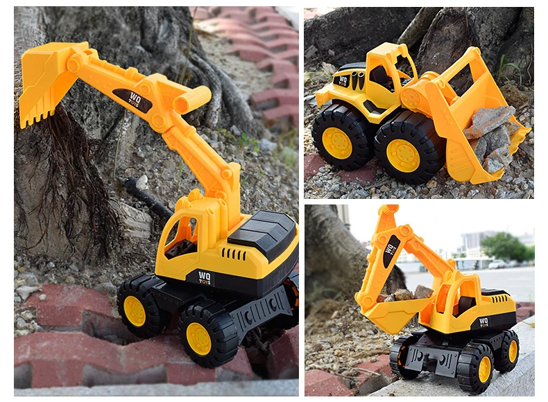 Simulation Engineering Car Model Diecast Construction Bulldozer Excavator Construction Vehicle Model Toy Car Kid Children Boy