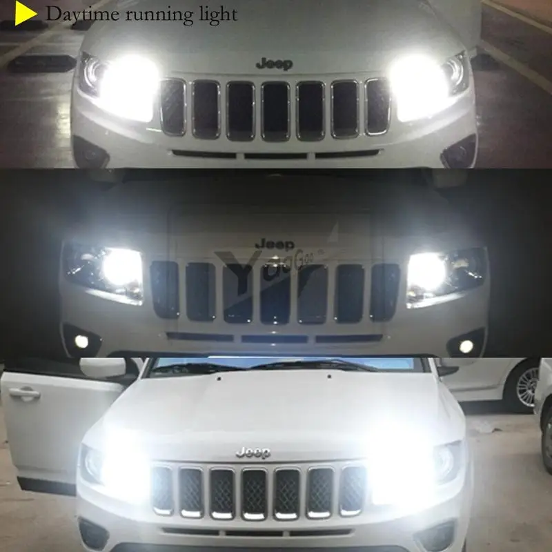YaaGoo 33SMD светодиодный лампы для Габаритные огни 3157 T25 5730 чип Белый DRL лампа