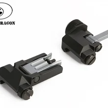 Тактический стрелочный рельсовый прицел KAC style 300 м MK18 складной передний и задний прицел Picatinny Rail BUIS для стрельбы и охоты