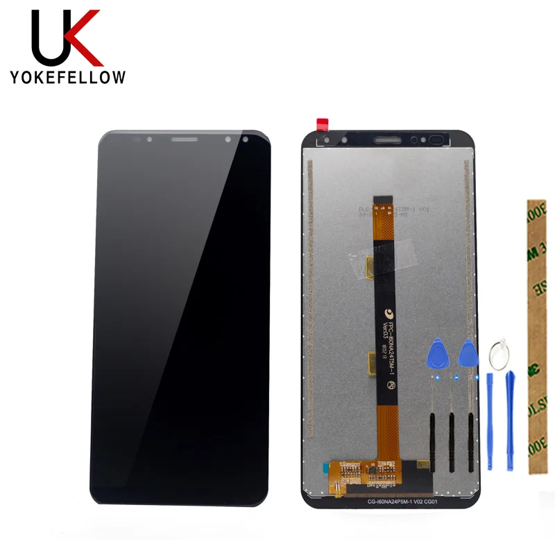 Tanie Wyświetlacz LCD dla ulefone moc 3 3S wyświetlacz LCD ekran dotykowy z dotykowym kompletnym montażem