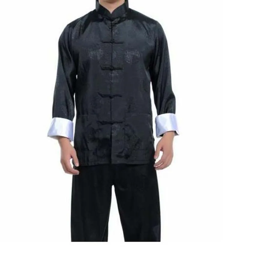 5 colour Chinese Style men's Dress silk kung fu tang suit pajamas pajamas set silk pajamas man pajamas set Tai Chi Martial Arts Suits Set Size M-3XL