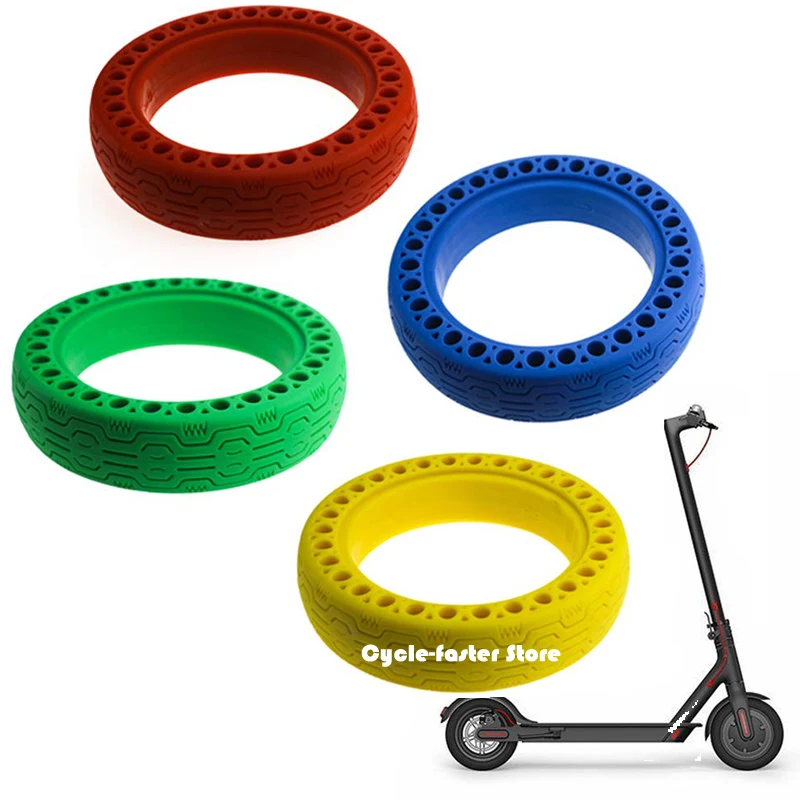 

Tubeless Solid Hollow Rubber Tires For Xiaomi M365 Durable Anti-Explosion Colorful Tyre For Xiaomi Mijia M365 Electric Scooter