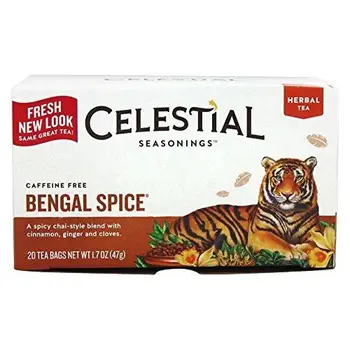 

Celestial Seasonings Bengal Spice Caffeine Free Herbal Tea 20 Tea Bags (Pack of 2)