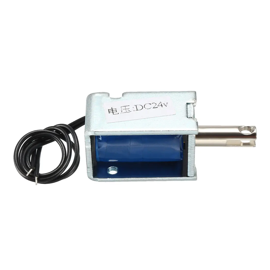 Uxcell DC 24V 0.48A Тяговый электромагнит, 2 мм/130 г 5 мм/20 г, открытая рама, линейное движение