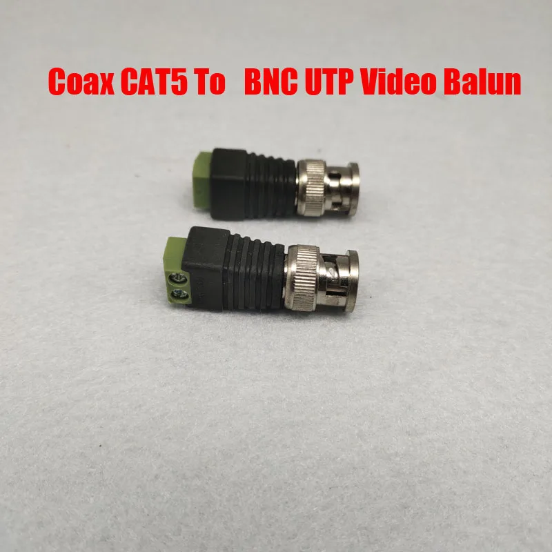 Coax CAT5 для камеры видеонаблюдения BNC UTP Video Balun адаптер системы | Безопасность и