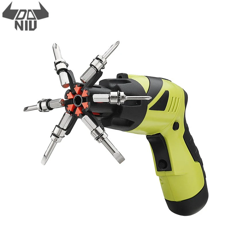 

DANIU 4.8V Rechargeable Cordless Electric Screwdriver Handheld Electric Drill Non-slip for Woodworking Household Repair Tool