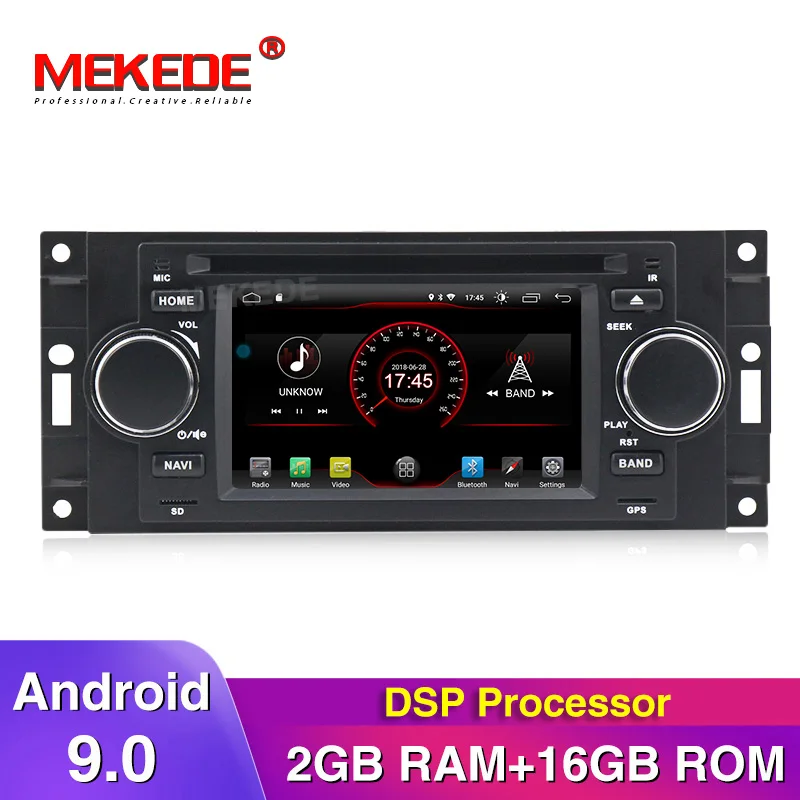 Android 9 0 автомобильный DVD мультимедийный плеер для джип Dodge Grand Cherokee Commander Wrangler Chrysler