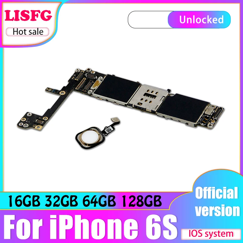 16GB 64GB 128GB for iphone 6S Motherboard without/with Touch ID Disassembled Original 6s Logic boards with IOS System | Мобильные