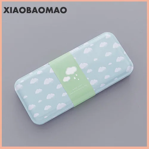 Интересный мультфильм железная Жесть большой пенал металлический пенал креативный пенал для карандашей студенческие подарки Обучающие канцелярские принадлежности - Цвет: 10