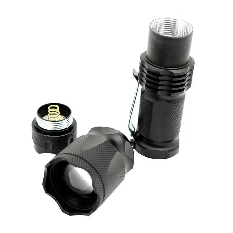 Zoom Hand Tactical Linterna XPE-Q5 регулируемый фокус светодиодный фонарик 3 режима Водонепроницаемый карманный мини-фонарь для кемпинга и охоты